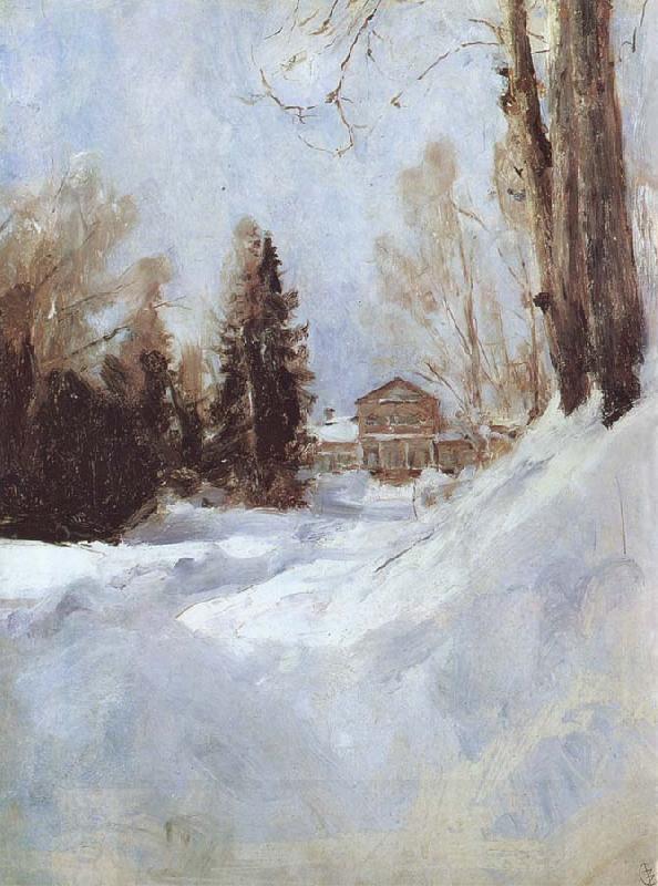 Valentin Serov Winter in Abramtsevo A House China oil painting art